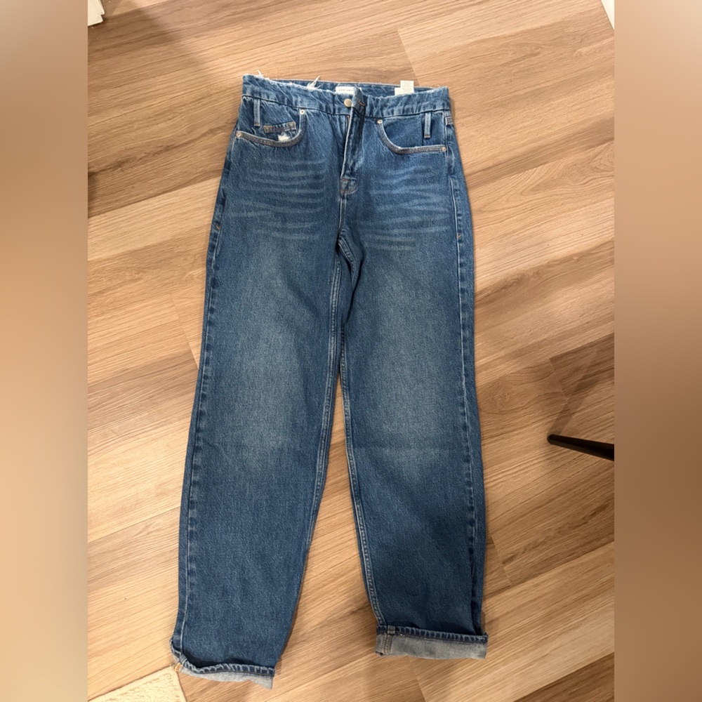 Good American Relaxed Fit Men's Blue Denim Jeans